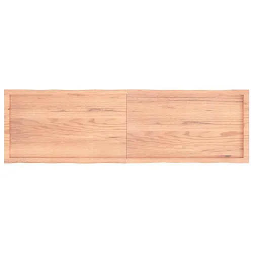 Stolna ploča svjetlosmeđa 180x50x(2-4) cm obrađena hrastovina - Svjetlosmeđa 180 x 50 x 4 cm Cijena