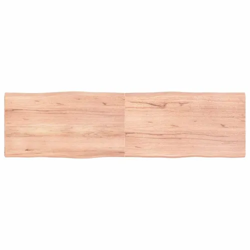 Stolna ploča svjetlosmeđa 180x50x(2-4) cm obrađena hrastovina - Svjetlosmeđa 180 x 50 x 4 cm Cijena