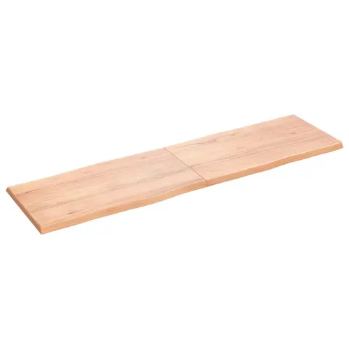Stolna ploča svjetlosmeđa 180x50x(2-4) cm obrađena hrastovina - Svjetlosmeđa 180 x 50 x 4 cm Cijena