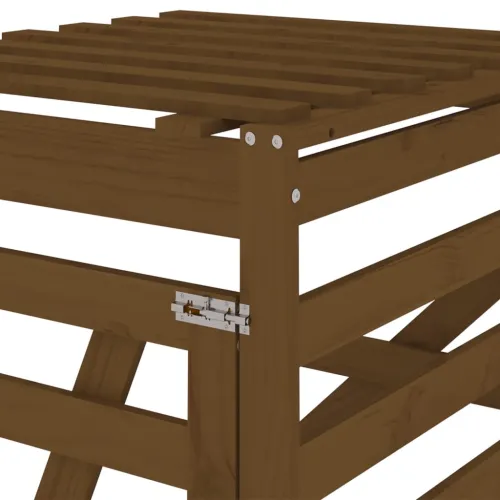 Produžetak spremišta za kantu za smeće boja meda od borovine - Smeđa boja bora 78 x 91.5 x 128.5 cm Cijena