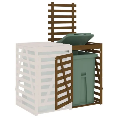Produžetak spremišta za kantu za smeće boja meda od borovine - Smeđa boja bora 78 x 91.5 x 128.5 cm Cijena