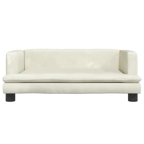 Krevet za pse krem 80 x 45 x 30 cm baršunasti - Krema 80 x 45 x 30 cm Baršun Cijena