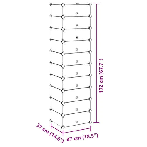 Organizator za Obuću s 10 Odjeljaka Bijeli - Bijela 1 1 1 Cijena