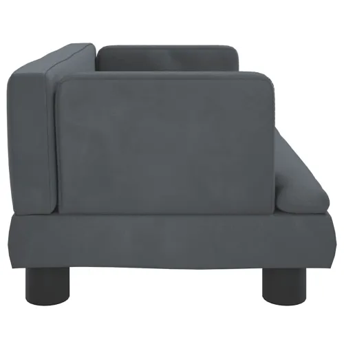Krevet za pse tamnosivi 60 x 40 x 30 cm baršunasti - Tamno siva 60 x 40 x 30 cm Baršun Cijena