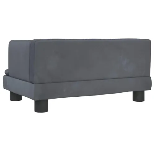 Krevet za pse tamnosivi 60 x 40 x 30 cm baršunasti - Tamno siva 60 x 40 x 30 cm Baršun Cijena