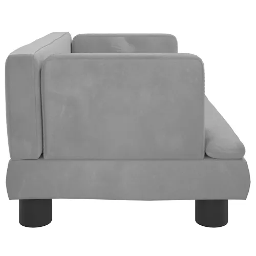 Krevet za pse svjetlosivi 60 x 40 x 30 cm baršunasti - Svjetlosiva 60 x 40 x 30 cm Baršun Cijena