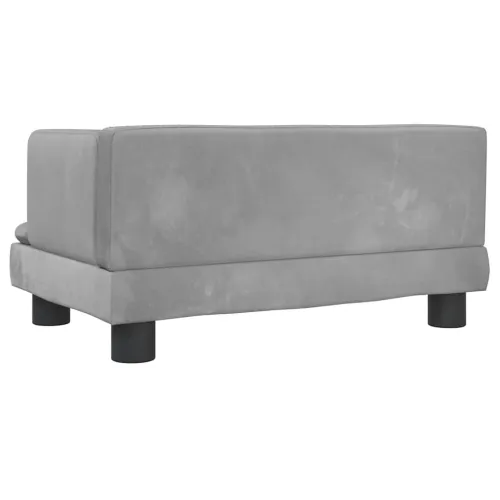 Krevet za pse svjetlosivi 60 x 40 x 30 cm baršunasti - Svjetlosiva 60 x 40 x 30 cm Baršun Cijena
