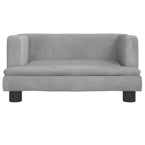 Krevet za pse svjetlosivi 60 x 40 x 30 cm baršunasti - Svjetlosiva 60 x 40 x 30 cm Baršun Cijena