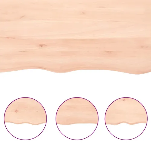 Stolna ploča 100x50x(2-4) cm od netretirane masivne hrastovine - Prirodna 100 x 50 x 4 cm Cijena