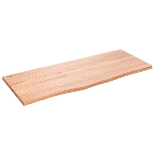 Stolna ploča svjetlosmeđa 100 x 40 x 2 cm tretirana hrastovina - Svjetlosmeđa 100 x 40 x 2 cm Cijena