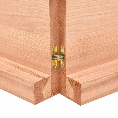 Stolna ploča svjetlosmeđa 120x60x(2-6) cm tretirana hrastovina - Svjetlosmeđa 120 x 60 x 6 cm Cijena