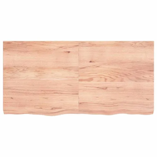 Stolna ploča svjetlosmeđa 120x60x(2-6) cm tretirana hrastovina - Svjetlosmeđa 120 x 60 x 6 cm Cijena
