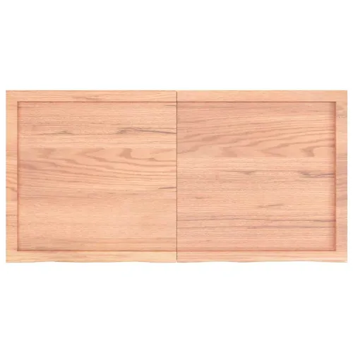 Stolna ploča svjetlosmeđa 120x60x(2-6) cm tretirana hrastovina - Svjetlosmeđa 120 x 60 x 6 cm Cijena
