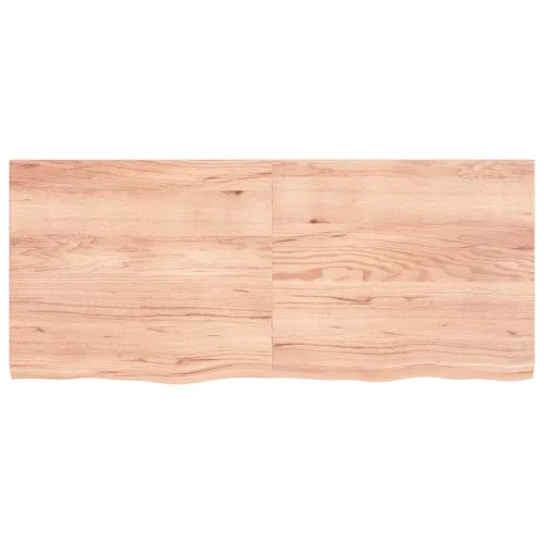 Stolna ploča svjetlosmeđa 140x60x(2-4) cm tretirana hrastovina - Svjetlosmeđa 140 x 60 x 4 cm Cijena
