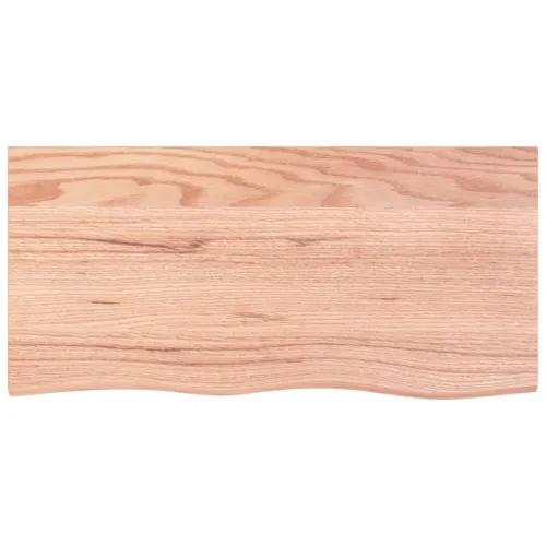 Stolna ploča svjetlosmeđa 100 x 50 x 2 cm tretirana hrastovina - Svjetlosmeđa 100 x 50 x 2 cm Cijena