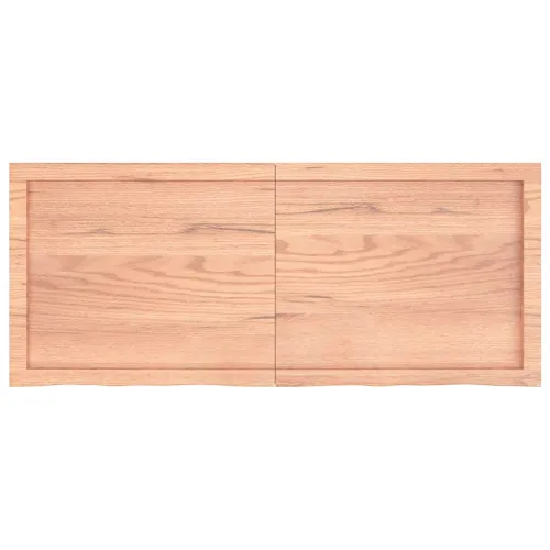 Stolna ploča svjetlosmeđa 120x50x(2-4) cm tretirana hrastovina - Svjetlosmeđa 120 x 50 x 4 cm Cijena