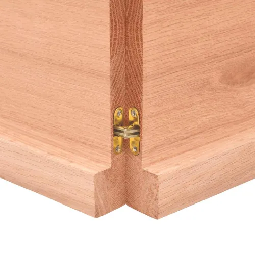 Stolna ploča svjetlosmeđa 120x50x(2-4) cm tretirana hrastovina - Svjetlosmeđa 120 x 50 x 4 cm Cijena