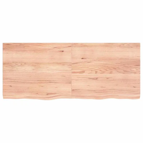 Stolna ploča svjetlosmeđa 120x50x(2-4) cm tretirana hrastovina - Svjetlosmeđa 120 x 50 x 4 cm Cijena