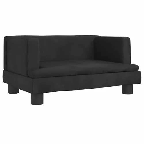 Krevet za pse crni 60 x 40 x 30 cm baršunasti - Crna 60 x 40 x 30 cm Baršun Cijena
