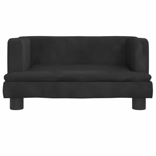 Krevet za pse crni 60 x 40 x 30 cm baršunasti - Crna 60 x 40 x 30 cm Baršun Cijena
