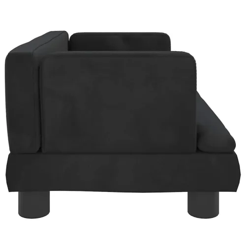Krevet za pse crni 60 x 40 x 30 cm baršunasti - Crna 60 x 40 x 30 cm Baršun Cijena