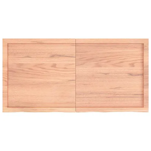 Stolna ploča svjetlosmeđa 120x60x(2-4) cm tretirana hrastovina - Svjetlosmeđa 120 x 60 x 4 cm Cijena