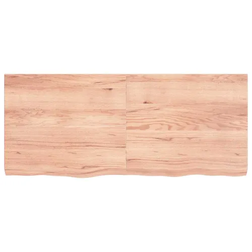 Stolna ploča svjetlosmeđa 140x60x(2-6) cm tretirana hrastovina - Svjetlosmeđa 140 x 60 x 6 cm Cijena