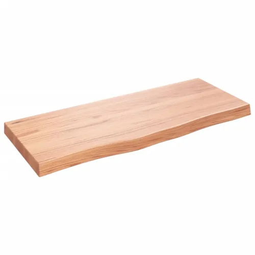 Stolna ploča svjetlosmeđa 100x40x(2-6) cm tretirana hrastovina - Svjetlosmeđa 100 x 40 x 6 cm Cijena
