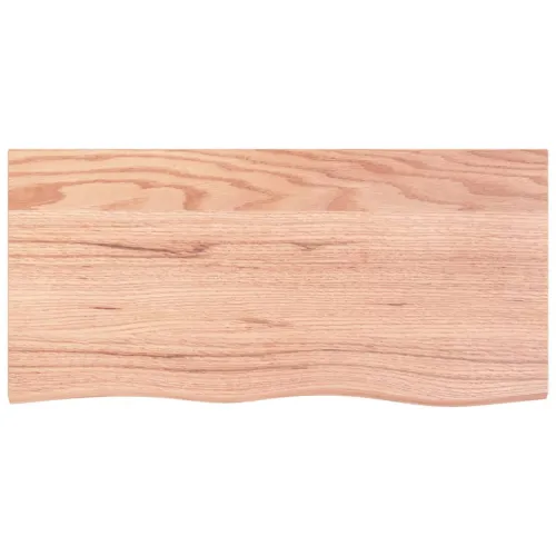 Stolna ploča svjetlosmeđa 100x50x(2-4) cm tretirana hrastovina - Svjetlosmeđa 100 x 50 x 4 cm Cijena