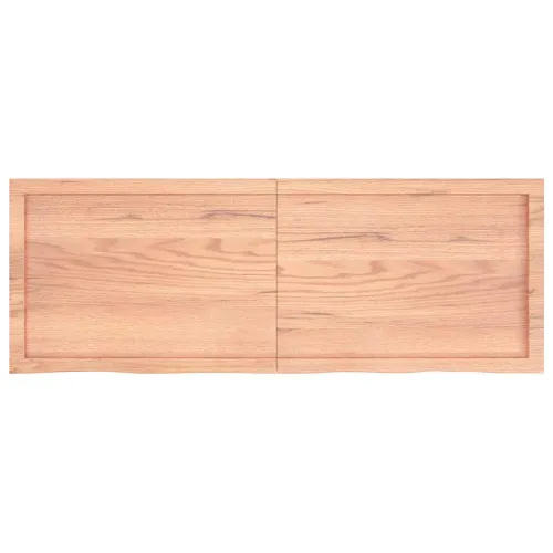 Stolna ploča svjetlosmeđa 140x50x(2-4) cm tretirana hrastovina - Svjetlosmeđa 140 x 50 x 4 cm Cijena