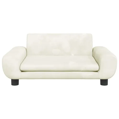 Krevet za pse krem 70 x 45 x 33 cm baršunasti - Krema 70 x 45 x 33 cm Cijena