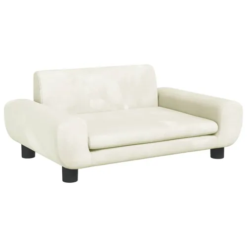 Krevet za pse krem 70 x 45 x 33 cm baršunasti - Krema 70 x 45 x 33 cm Cijena