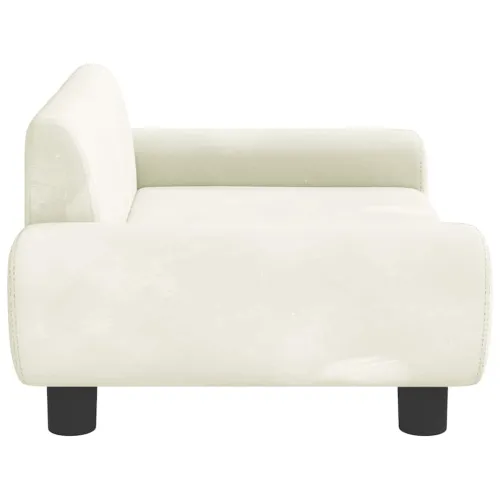 Krevet za pse krem 70 x 45 x 33 cm baršunasti - Krema 70 x 45 x 33 cm Cijena