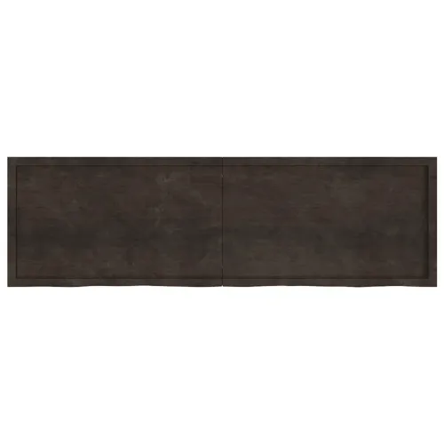 Stolna ploča tamnosmeđa 200x60x(2-4) cm obrađena masivna hrast - Tamno smeđa 200 x 60 x 4 cm Cijena