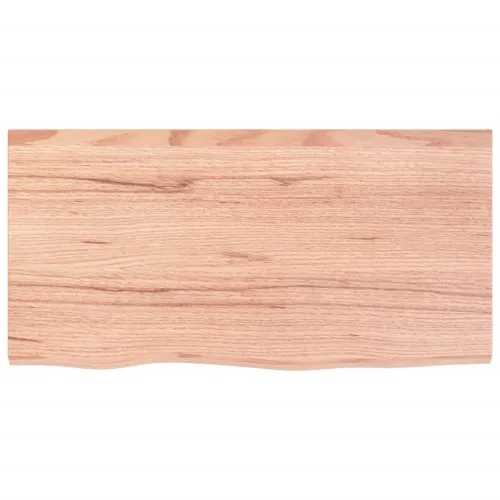 Stolna ploča svjetlosmeđa 80x40x(2-4) cm tretirana hrastovina - Svjetlosmeđa 80 x 40 x 4 cm Cijena