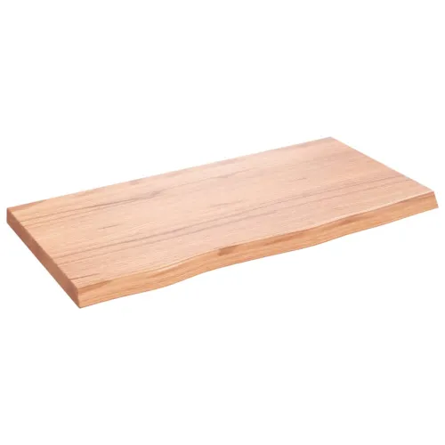 Stolna ploča svjetlosmeđa 80x40x(2-4) cm tretirana hrastovina - Svjetlosmeđa 80 x 40 x 4 cm Cijena