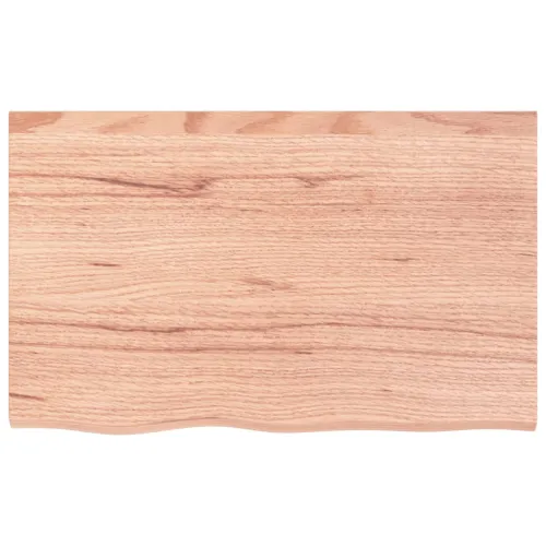 Stolna ploča svjetlosmeđa 80 x 50 x 2 cm tretirana hrastovina - Svjetlosmeđa 80 x 50 x 2 cm Cijena