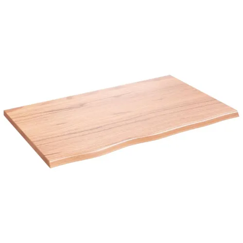 Stolna ploča svjetlosmeđa 80 x 50 x 2 cm tretirana hrastovina - Svjetlosmeđa 80 x 50 x 2 cm Cijena