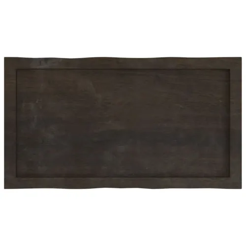 Stolna ploča tamnosmeđa 80x40x(2-4) cm obrađena hrastovina - Tamno smeđa 80 x 40 x 4 cm Cijena