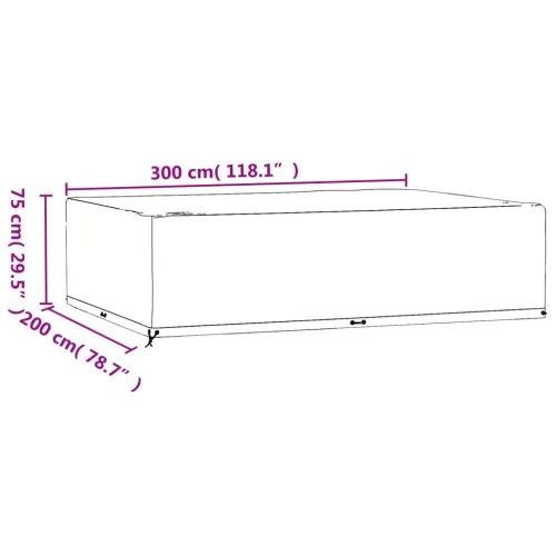 Navlake za vrtni namještaj 2 kom 300 x 200 x 75 cm pravokutne - 300 x 200 x 75 cm 2 Cijena