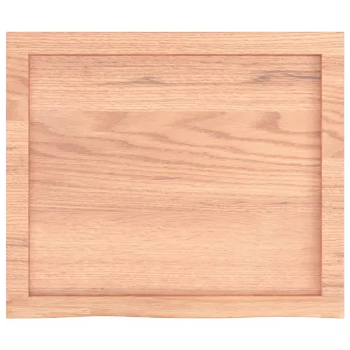 Stolna ploča svjetlosmeđa 60x50x(2-4) cm tretirana hrastovina - Svjetlosmeđa 60 x 50 x 4 cm Cijena