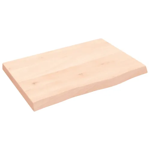 Stolna ploča 60x40x(2-4) cm od netretirane masivne hrastovine - Prirodna 60 x 40 x 4 cm Cijena