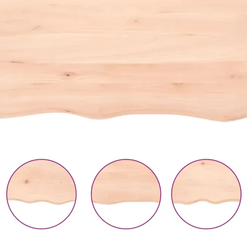 Stolna ploča 60x40x(2-4) cm od netretirane masivne hrastovine - Prirodna 60 x 40 x 4 cm Cijena