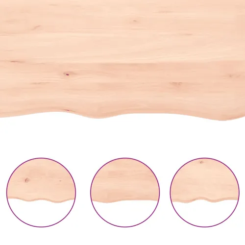 Stolna ploča 80x50x(2-4) cm od netretirane masivne hrastovine - Prirodna 80 x 50 x 4 cm Cijena