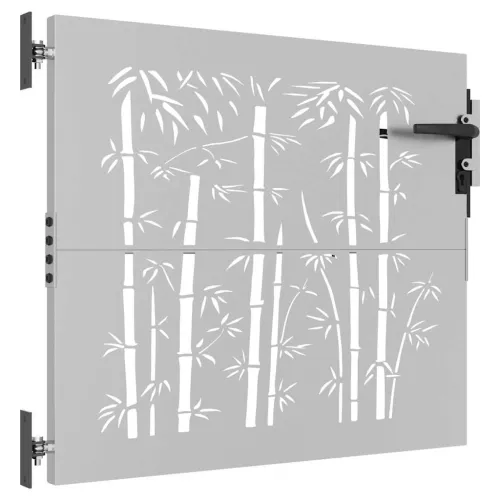 Dvorišna vrata - Vrtna vrata 85x100 cm od čelika COR-TEN s uzorkom bambusa - 85 x 100 cm Rđa Cijena