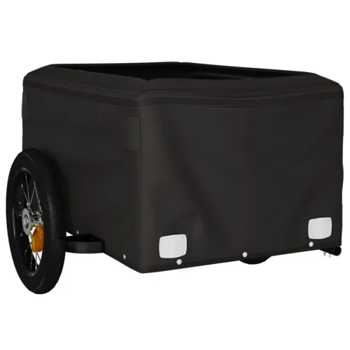 Prikolica za bicikl crno-žuta 30 kg željezna - Žuta 120 x 54 x 44 cm Cijena