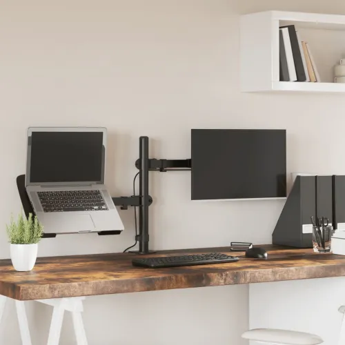 Nosač za monitor crni čelični VESA 75/100 mm Cijena