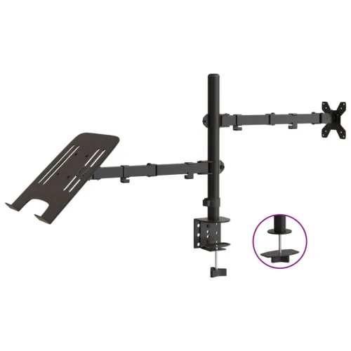 Nosač za monitor crni čelični VESA 75/100 mm Cijena