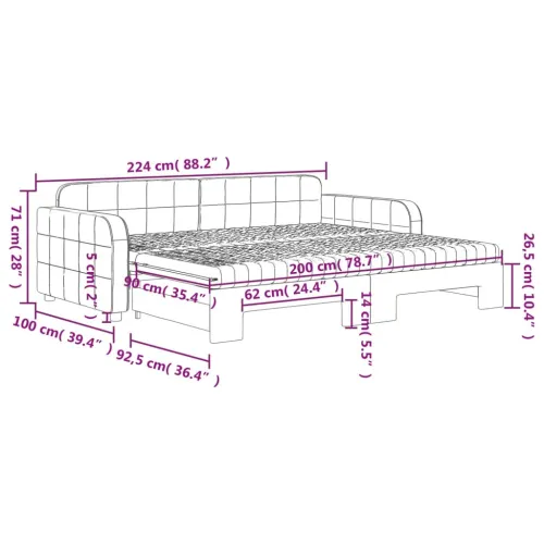 Dnevni krevet na razvlačenje svjetlosivi 90 x 200 cm baršunasti - Svjetlosiva Svjetlosiva 90 x 200 cm 90 x 200 cm Cijena