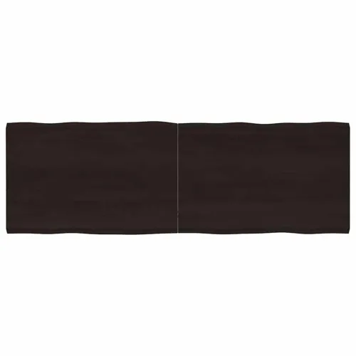 Stolna ploča tamnosmeđa 180x60x(2-4) cm obrađena hrastovina - Tamno smeđa 180 x 60 x 4 cm Cijena